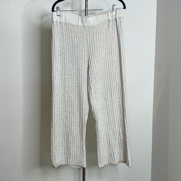Free People Pants - Free People Beach Waffle Knit Wide Leg Pants